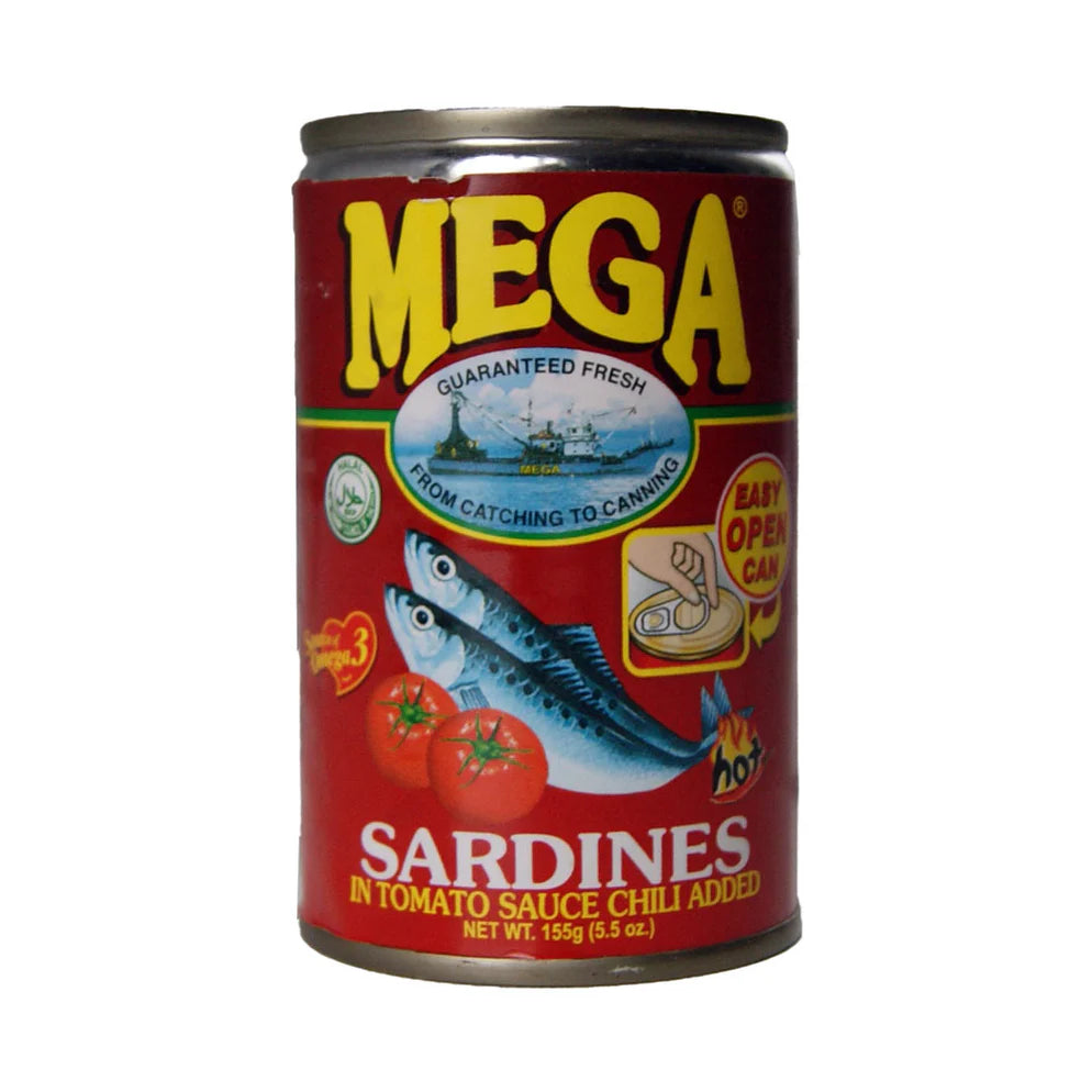 Mega Sardines in Tomato Sauce with Chilli 155g
