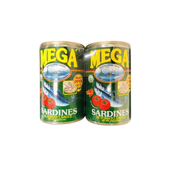 Mega Sardines in Tomato Sauce 155g — Twin Pack